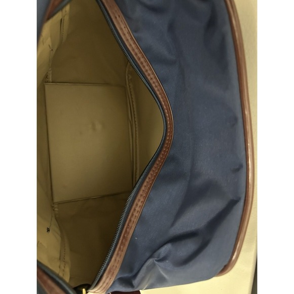 Vintage Samsonite Overnight Bag Blue Canvas 10in Carry On Weekender Shoulder Bag - Picture 8 of 10